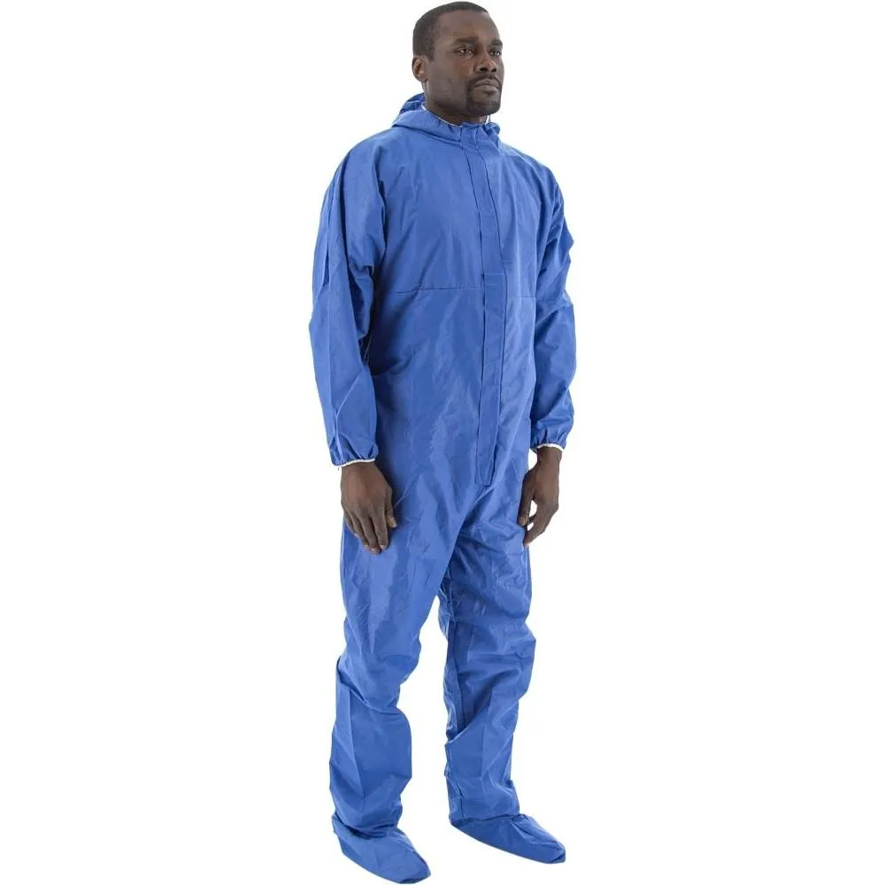 Flame Resistant (FR) SMS Anti-Static Coveralls in 3 Styles (PK 25) - Majestic BlazeTEX