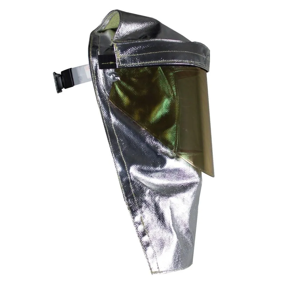 H5 Aluminized Flip Front Hood - Metalized Gold Polycarbonate Faceshield