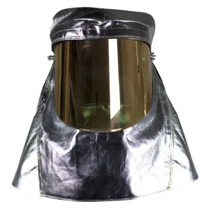H5 Aluminized Flip Front Hood - Metalized Gold Polycarbonate Faceshield