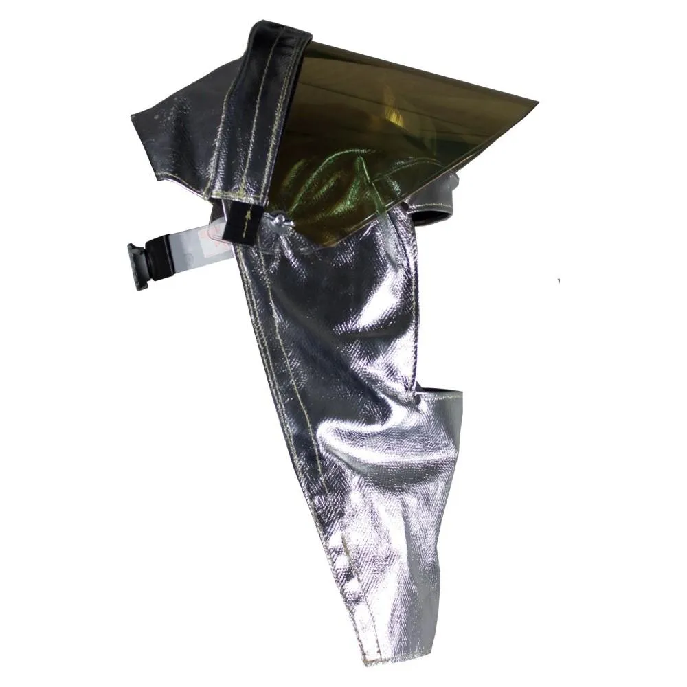 H5 Aluminized Flip Front Hood - Metalized Gold Polycarbonate Faceshield
