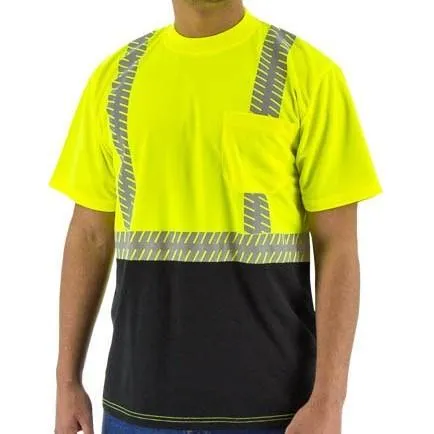 Hi Vis Birdseye Mesh Shirts - Short or Long Sleeve. ANSI 2. Reflective Chainsaw Striping