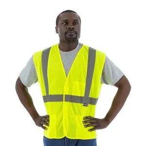 High Visibility Mesh Safety Vest - ANSI 2. Velcro Close