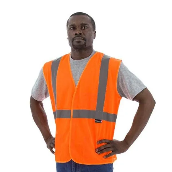 High Visibility Mesh Safety Vest - ANSI 2. Velcro Close