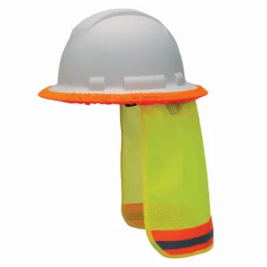 HiVis Yellow Full Brim or Cap Helmet Neck Shade