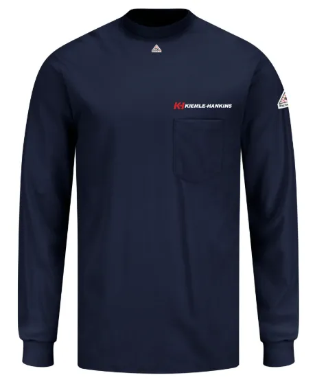 KH Logo - Bulwark Men's Lightweight FR Long Sleeve T-Shirt