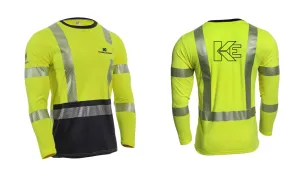 Knoblesdorff Logo - DRIFIRE FR Hi-Vis Long Sleeve Hybrid T-Shirt Class 3