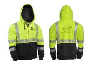 Knoblesdorff Logo - Drifire Hi-Vis Zipper Hoodie - Type R Class 3. CAT 2