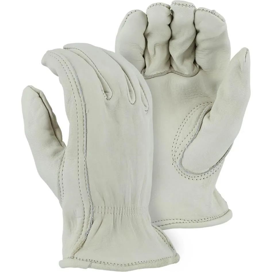 Leather Drivers Glove - Keystone. Shirred Back (PK 12 Pairs)