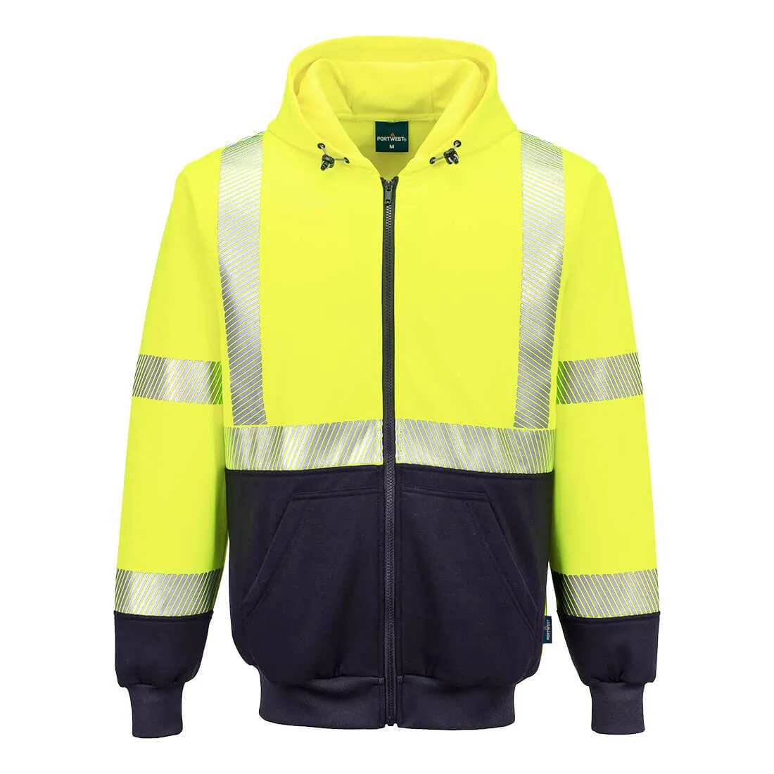 Lee Transportation Logo - Hi-Vis Full-Zip Hoodie - Portwest