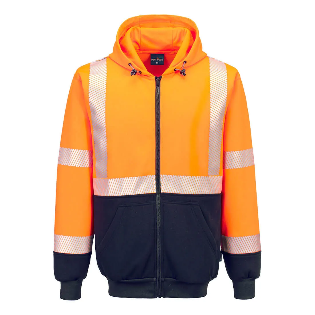 Lee Transportation Logo - Hi-Vis Full-Zip Hoodie - Portwest