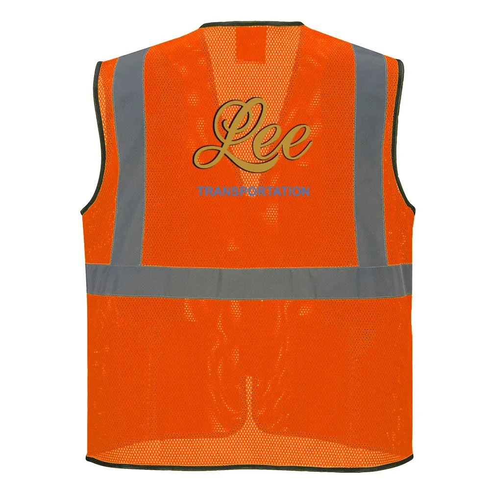 Lee Transportation Logo - US380 Tampa Mesh Vest - Portwest