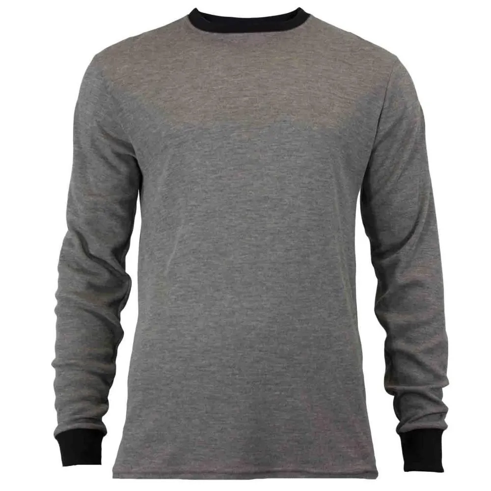 Long Sleeve T-Shirt - Flash Fire (FR) and Arc Flash Resistant. Rib Knit Cuffs. Lightweight. Performance Fabric