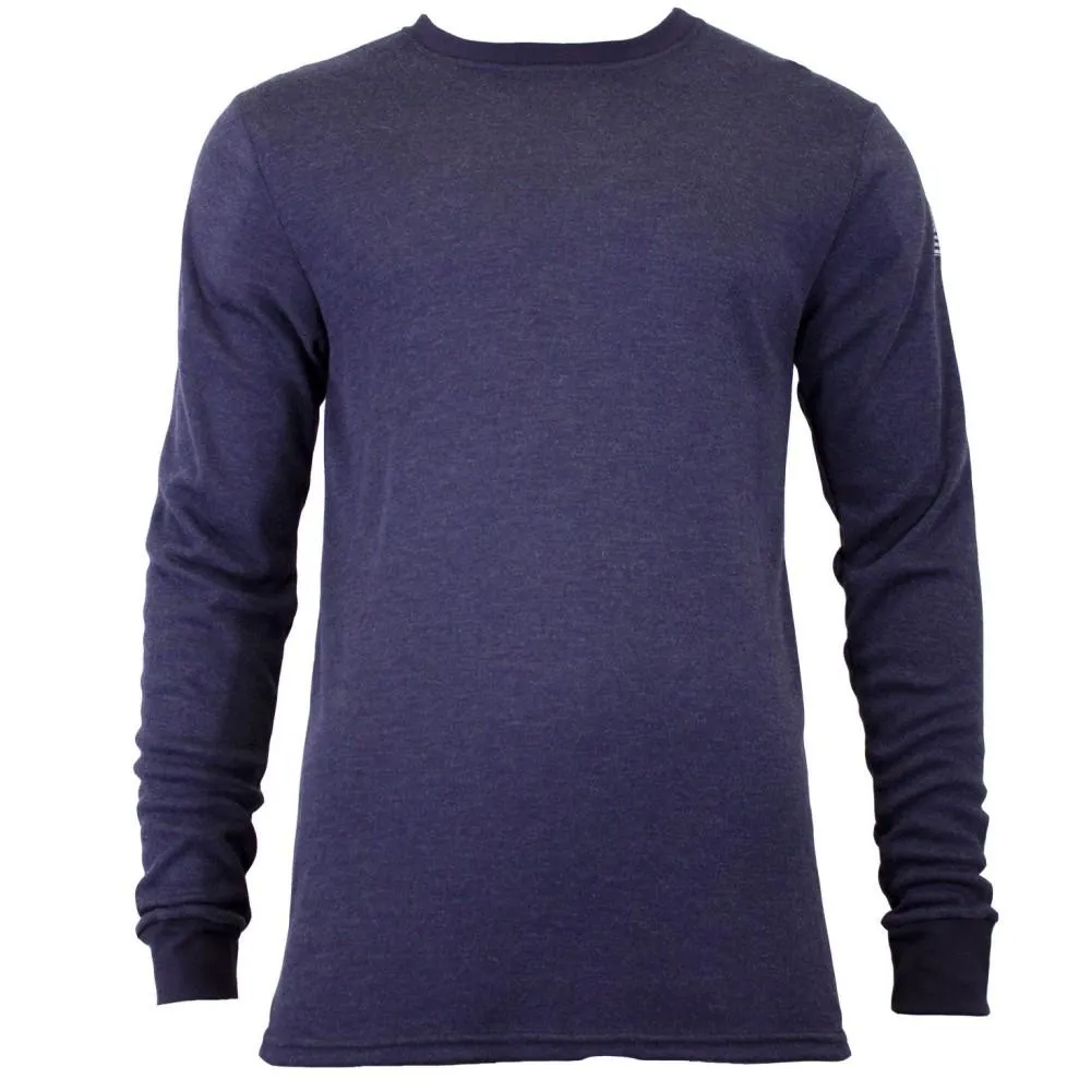 Long Sleeve T-Shirt - Flash Fire (FR) and Arc Flash Resistant. Rib Knit Cuffs. Lightweight. Performance Fabric