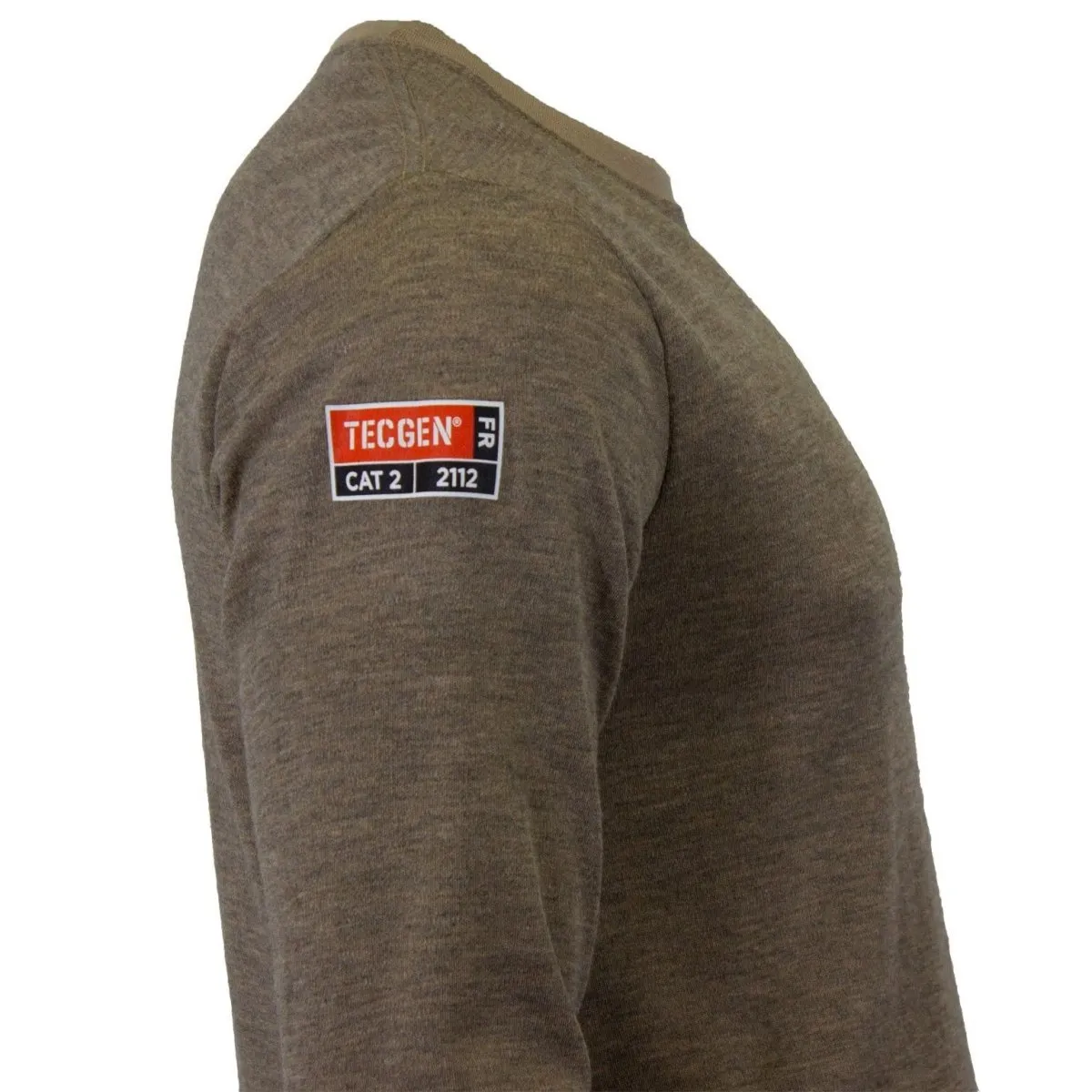 Long Sleeve T-Shirt - Flash Fire (FR) and Arc Flash Resistant. Rib Knit Cuffs. Lightweight. Performance Fabric