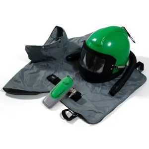 Nova 2000 Blasting Respirator Helmet - Supplied Air. Blast Cape. Comfortable NIOSH Certified Protection for Abrasive Blasters - RPB Safety