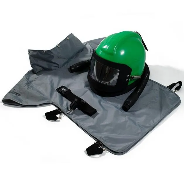Nova 2000 Blasting Respirator Helmet - Supplied Air. Blast Cape. Comfortable NIOSH Certified Protection for Abrasive Blasters - RPB Safety