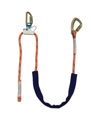 Positioning Rope Lanyards - 6 or 8 ft.. Adjustable. Rope Grab. Select Connectors