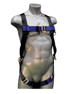 Safety Harness - 3 Steel D-Rings (Back & Hips). Mating or Tongue Buckles - Construction Plus Series Fall Arrest