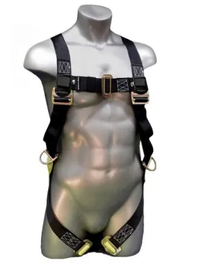 Safety Harness - 3 Steel D-Rings (Back & Hips). Mating or Tongue Buckles - Elk River Series Fall Arrest