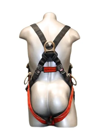 Safety Harness - 3 Steel D-Rings (Back & Hips). Quick Connect. Mating. or Tongue Buckles - Freedom Flex Series Fall Arrest
