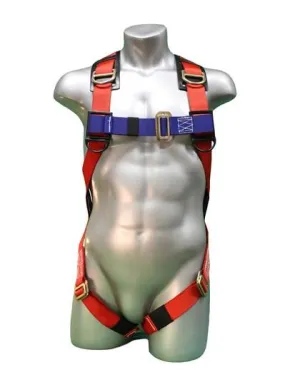 Safety Harness - 3 Steel D-Rings (Back & Shoulders). Mating Buckles - Freedom Series Fall Arrest