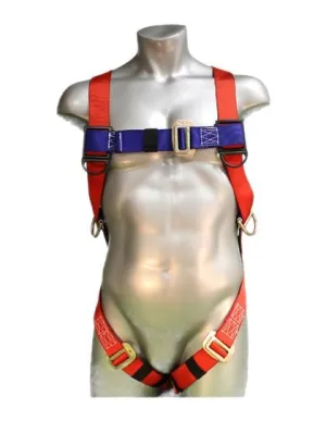 Safety Harness - 3 Steel Rings (Back & Hips). Mating Buckles - Freedom Series Fall Arrest