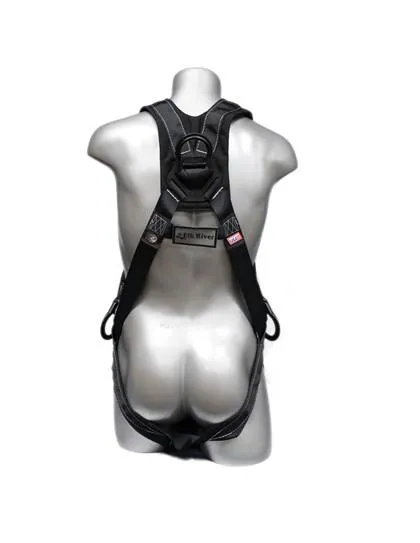 Safety Harness - 4 D-Rings (Back. Hips. & Chest). Quick Connect Buckles - Platinum Kestrel Series Fall Arrest