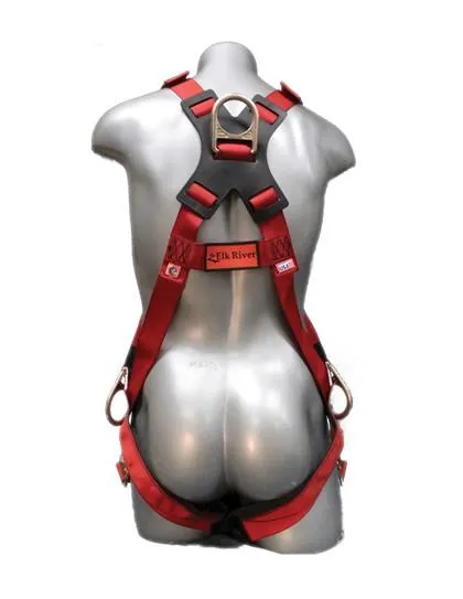 Safety Harness - 4 D-Rings (Back. Hips. & Chest). Quick Connect Buckles - Wind Eagle Series Fall Arrest