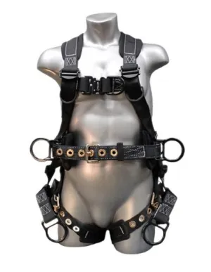 Safety Harness - 6 D-Rings (Saddle. Chest. Back. & Hips). Quick Connect and Tongue Buckles - Platinum Peregrine RAS PS Series Fall Arrest