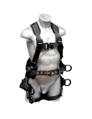 Safety Harness - 6 D-Rings (Saddle. Chest. Back. & Hips). Quick Connect Buckles - Platinum Peregrine Series Fall Arrest