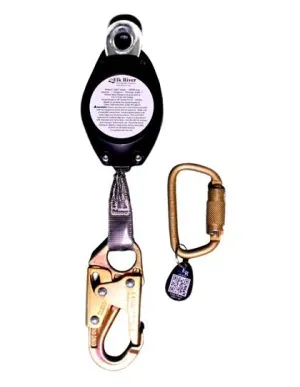 Self Retracting Lanyards - 7 or 11 ft. Web. Aluminum SRD/SRL. Carabiner   Snap Hooks