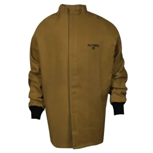 Short Arc Flash Coat - Fire and Arc Flash Resistant. FR Hook & Loop Closure. Knit Wrist Cuffs. 65 Cal - National Safety Apparel