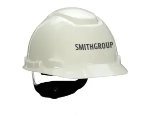 Smithgroup Logo - Pack of 20 3M Cap Style H-701SFR-UV UV Indicator Hard Hats - White