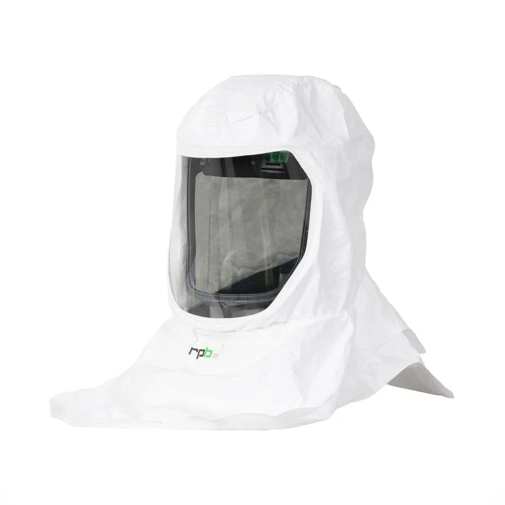 T-Link Respirator Hood - PAPR or Supplied Air. Helmet or Bump Cap. Lightweight Tyvek. NIOSH Certified Protection for Paint/Powder Coat Manufacturing