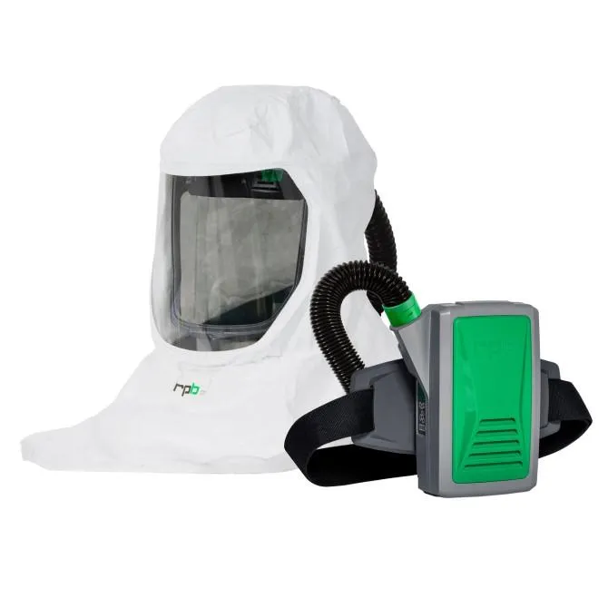 T200 Respirator Hood - PAPR/SAR. Head Harness or Bump Cap. Lightweight Tyvek. NIOSH Certified Protection for Healthcare Workers - RPB