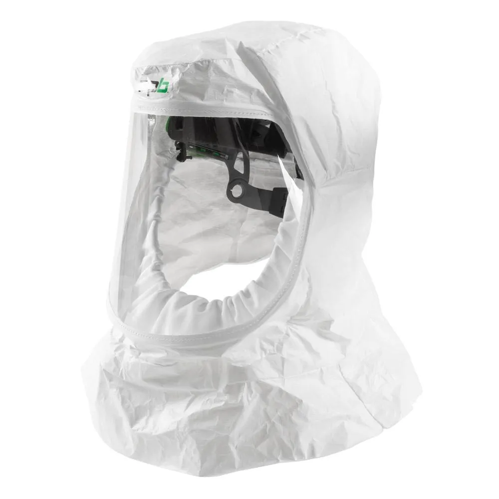 T200 Respirator Hood - PAPR/SAR. Head Harness or Bump Cap. Lightweight Tyvek. NIOSH Certified Protection for Healthcare Workers - RPB
