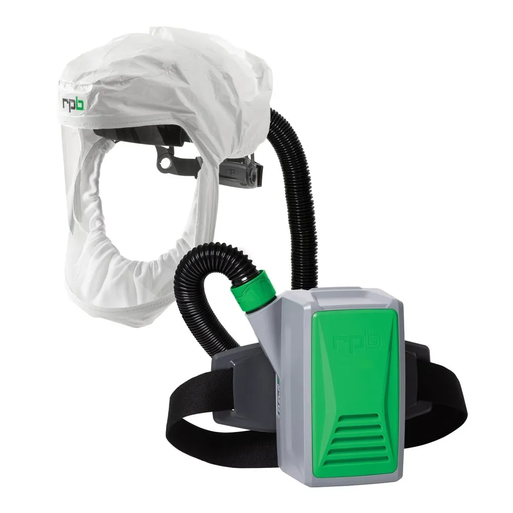 T200 Respirator Hood - PAPR/SAR. Head Harness or Bump Cap. Lightweight Tyvek. NIOSH Certified Protection for Healthcare Workers - RPB