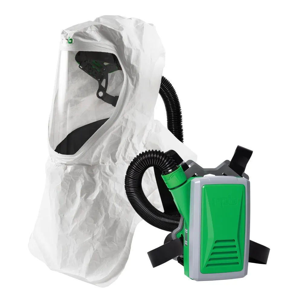 T200 Respirator Hood - PAPR/SAR. Head Harness or Bump Cap. Lightweight Tyvek. NIOSH Certified Protection for Healthcare Workers - RPB