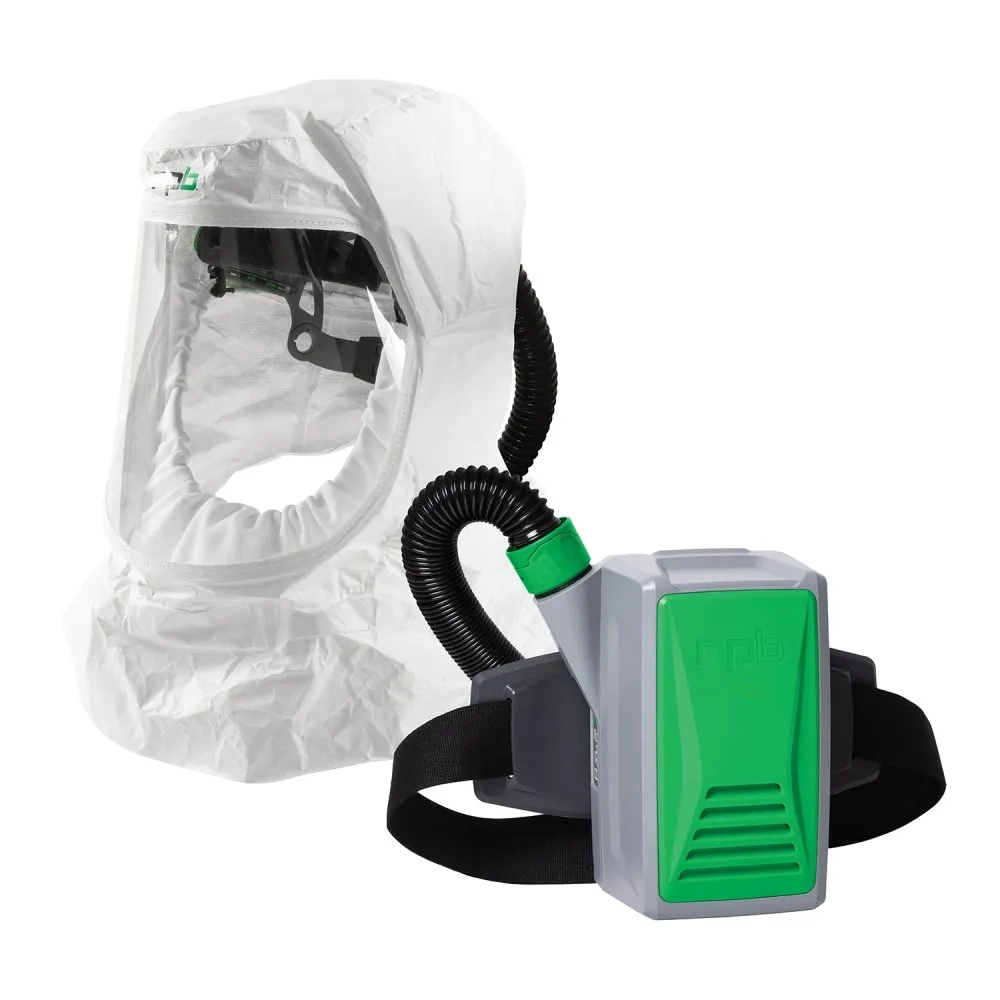 T200 Respirator Hood - PAPR/SAR. Head Harness or Bump Cap. Lightweight Tyvek. NIOSH Certified Protection for Healthcare Workers - RPB