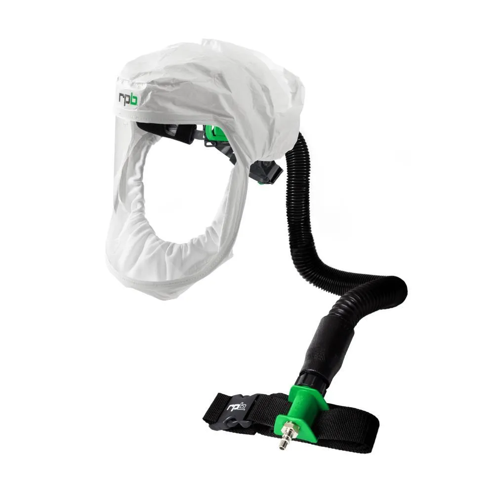 T200 Respirator Hood - PAPR/SAR. Head Harness or Bump Cap. Lightweight Tyvek. NIOSH Certified Protection for Healthcare Workers - RPB