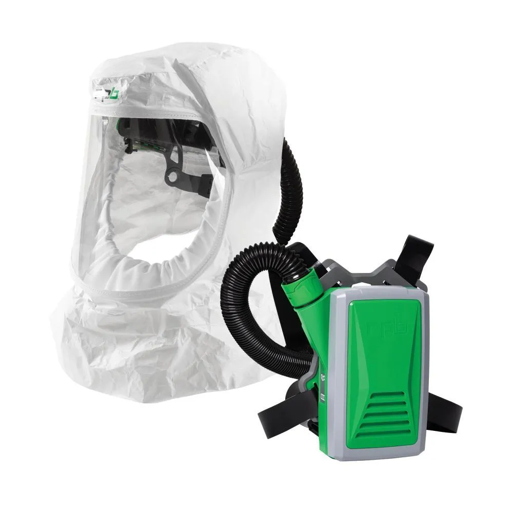 T200 Respirator Hood - PAPR/SAR. Head Harness or Bump Cap. Lightweight Tyvek. NIOSH Certified Protection for Healthcare Workers - RPB