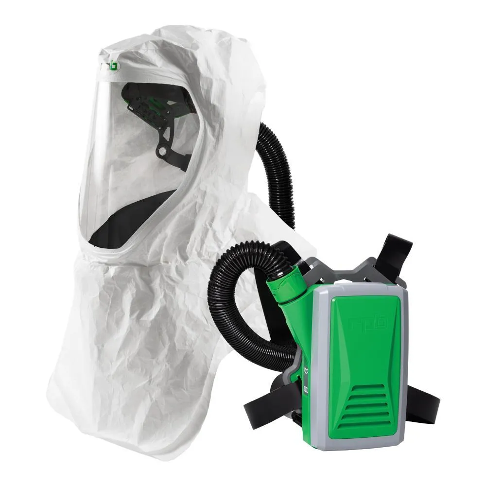 T200 Respirator Hood - PAPR/SAR. Head Harness or Bump Cap. Lightweight Tyvek. NIOSH Certified Protection for Healthcare Workers - RPB