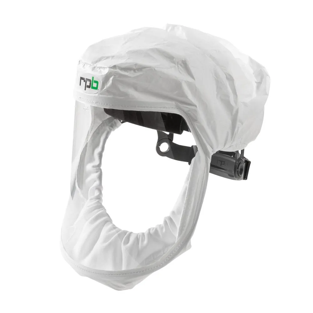 T200 Respirator Hood - PAPR/SAR. Head Harness or Bump Cap. Lightweight Tyvek. NIOSH Certified Protection for Healthcare Workers - RPB