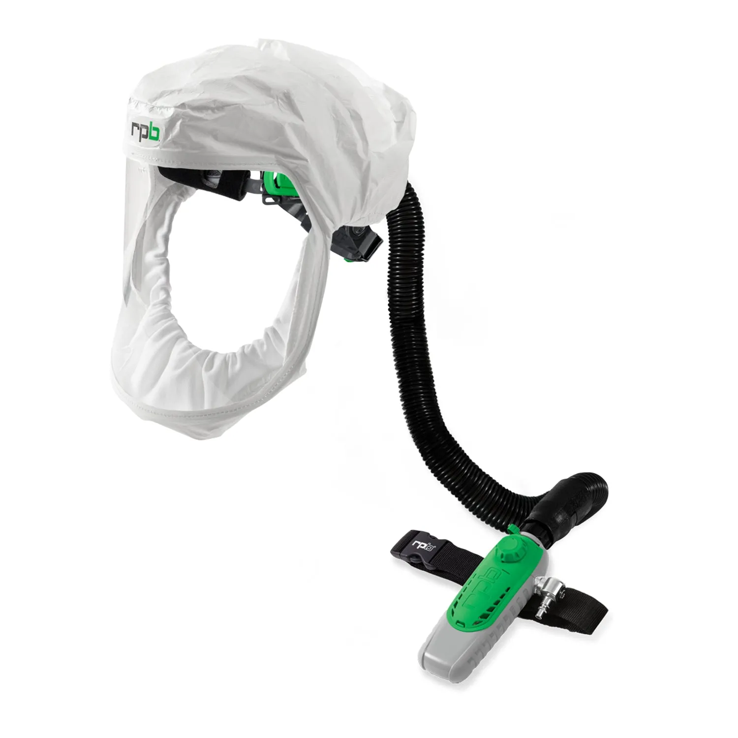 T200 Respirator Hood - PAPR/SAR. Head Harness or Bump Cap. Lightweight Tyvek. NIOSH Certified Protection for Healthcare Workers - RPB