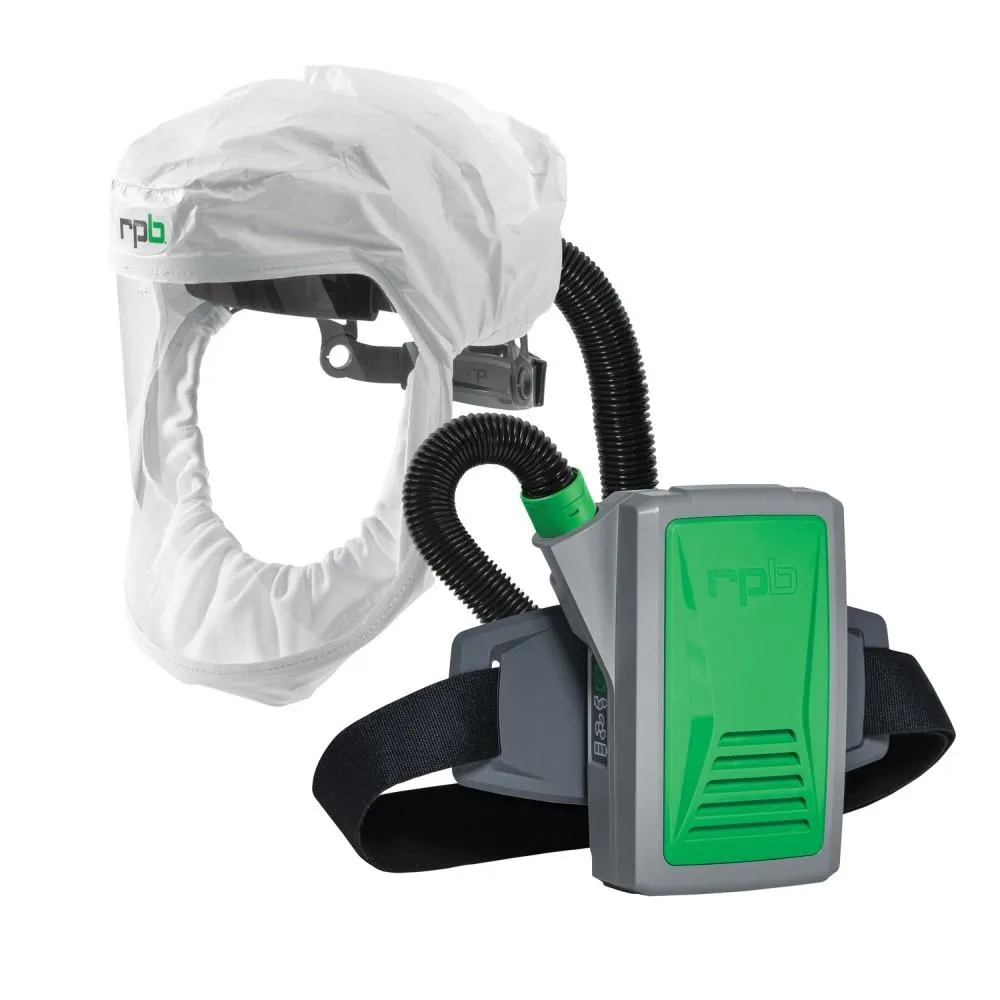 T200 Respirator Hood - PAPR/SAR. Head Harness or Bump Cap. Lightweight Tyvek. NIOSH Certified Protection for Healthcare Workers - RPB