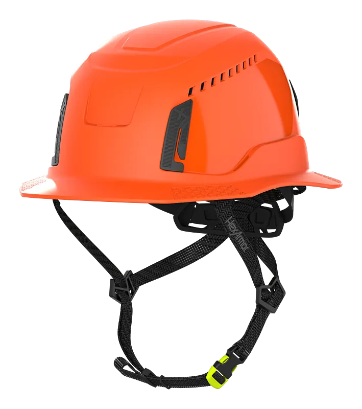 Vented Type II Full Brim Safety Helmet - Ceros XT400 - HexArmor