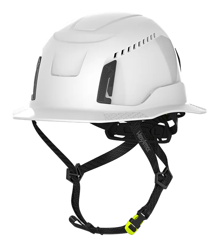 Vented Type II Full Brim Safety Helmet - Ceros XT400 - HexArmor