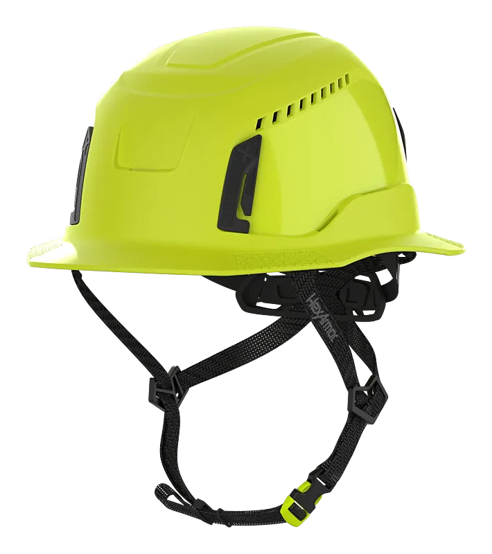 Vented Type II Full Brim Safety Helmet - Ceros XT400 - HexArmor