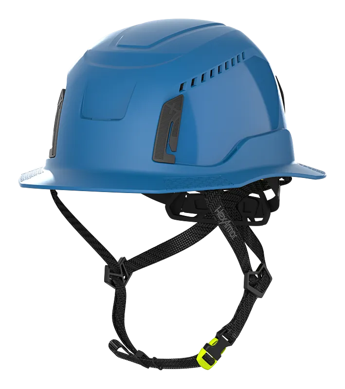 Vented Type II Full Brim Safety Helmet - Ceros XT400 - HexArmor