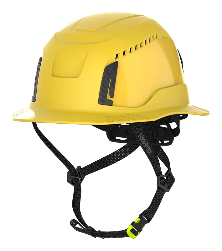 Vented Type II Full Brim Safety Helmet - Ceros XT400 - HexArmor